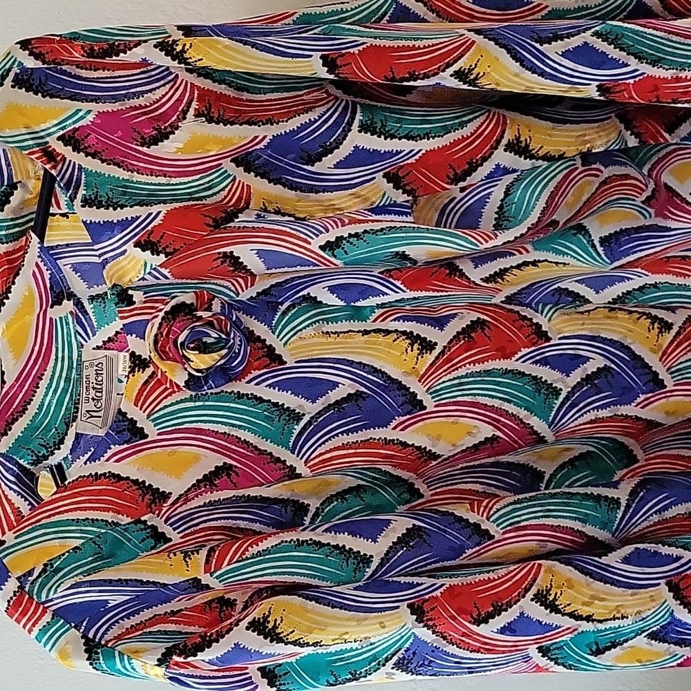 Vintage abstract blouse